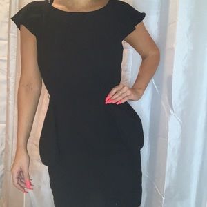 Black formal knee length dress